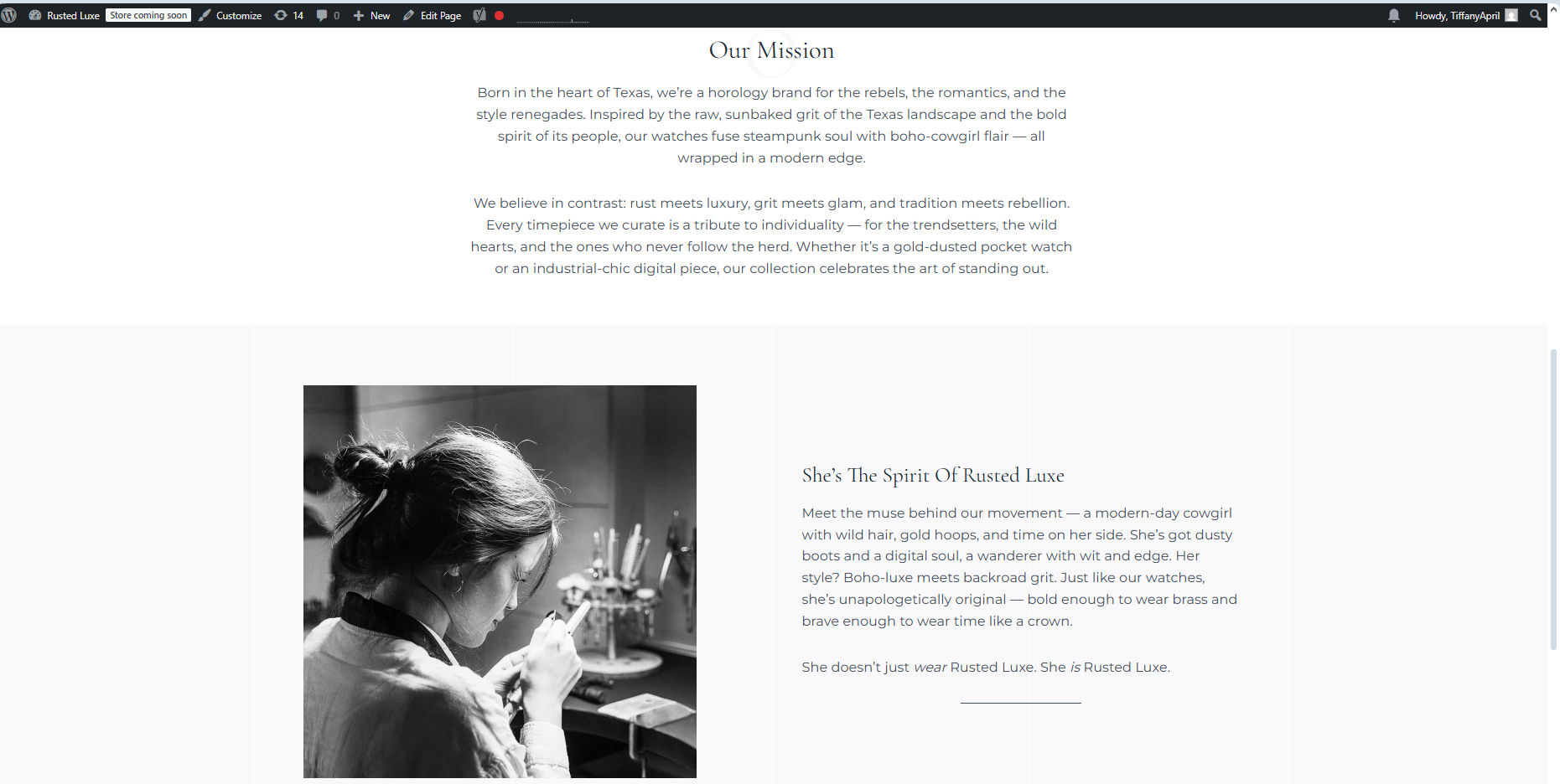 Rusted Luxe Branding Inspiration
