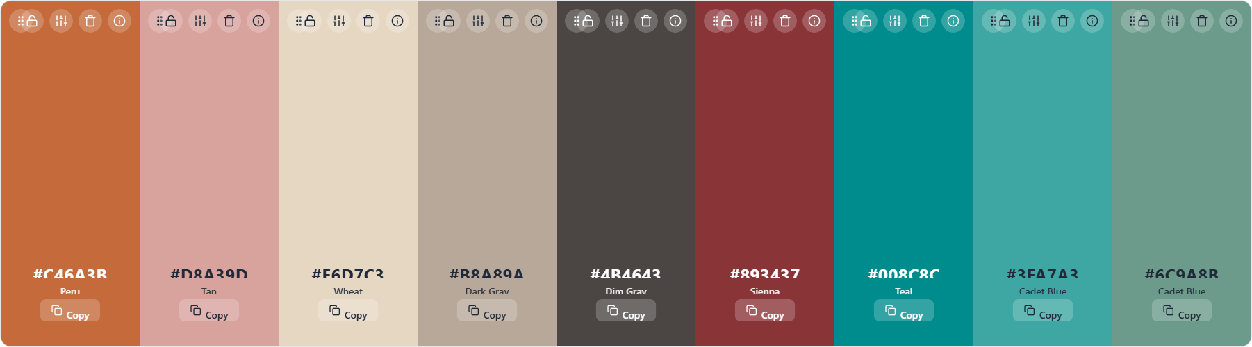 Rusted Luxe Color Palette